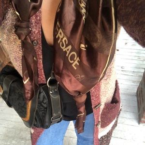 Gianni Versace 100% silk Medusa Scarf